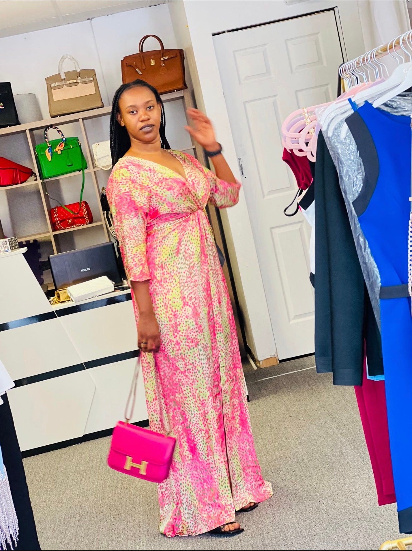 Robe Longue Fluide – Élégance Colorée & Confort Absolu 🌺