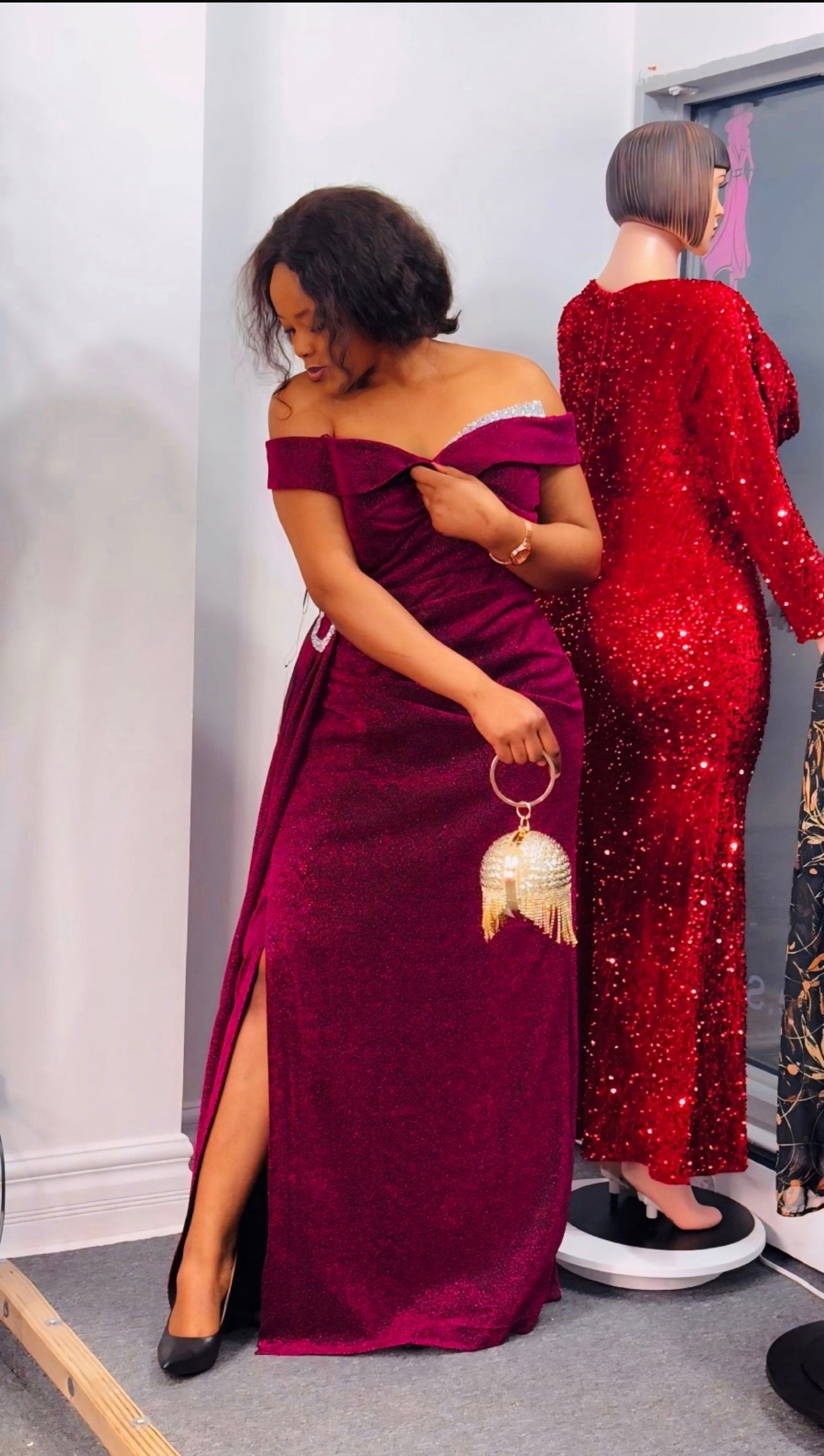 Robe de Soirée Glamour 👑 👸– Édition Limitée